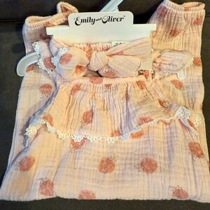 Emily and Oliver Pink Kids One Piece